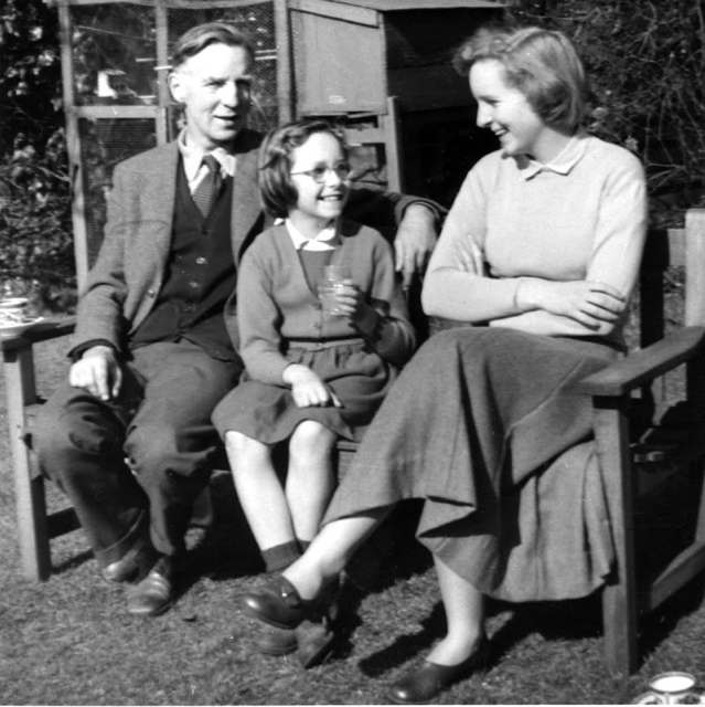 1957: Nicola, Anna and their father William LeFanu, Shottesbrook, Essex